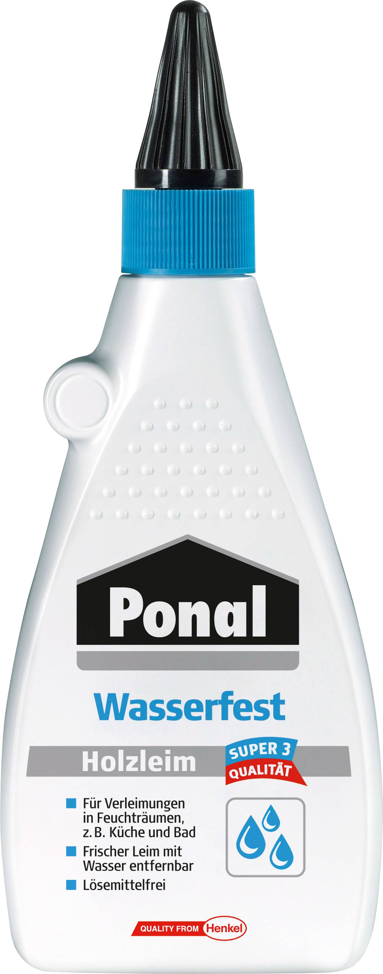 Ponal Holzleim Wasserfest, Flasche mit 550g, 9H PN10S Multimedia-Technik Heften,Lochen,Kleben und