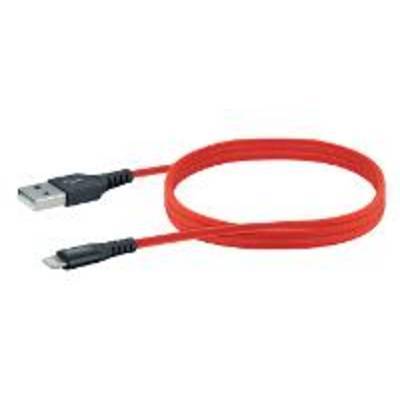 Schwaiger USB-Kabel 2.0 St. A->Apple Lightning 1,20m Rot Multimedia-Technik
