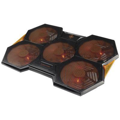 Deltaco Gaming Laptop Kühler 1000-1300 RPM schwarz/orange Eingabe / Ausgabe Mäuse & Tastaturen