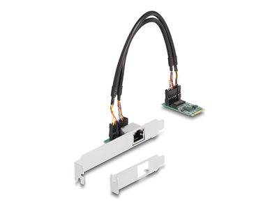 DELOCK Konverter M.2 Key B+M 1 x RJ45 2,5 Gigabit LAN Multimedia-Technik Adapter