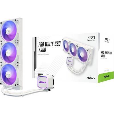 ASRock Pro White 360 ARGB Multimedia-Technik Wasserkühler