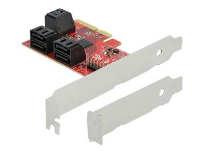 DELOCK PCI Express x4 Karte 6 Port SATA Low Profile Multimedia-Technik PCI Karten