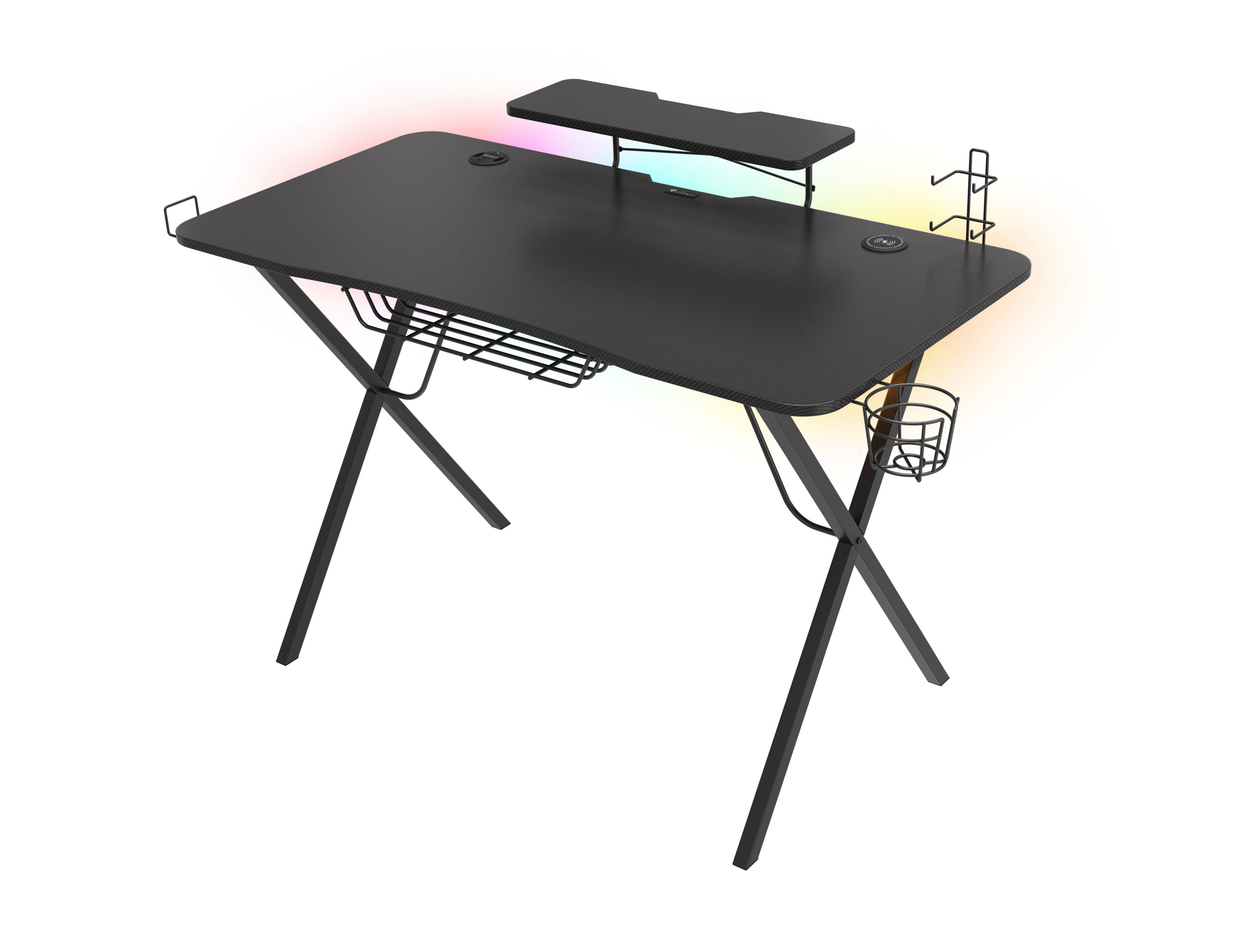 Genesis Gaming Tisch HOLM 300 RGB schwarz (120cm x 75cm) Multimedia-Technik Sonstiges Zubehör und