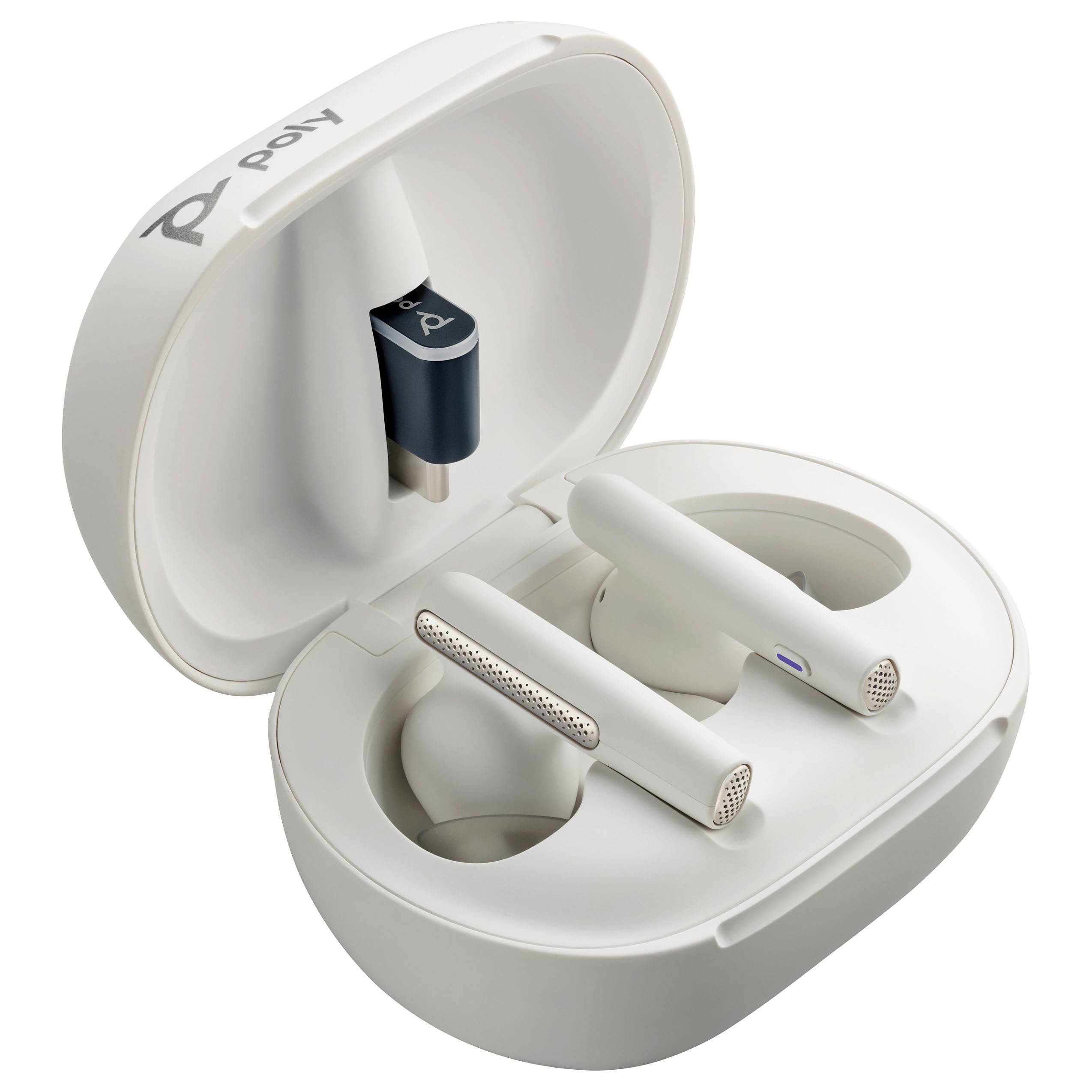 HP Poly Voyager Free 60/60+ Microsoft Teams Certified White Earbuds (2 Pieces) Eingabe / Ausgabe &