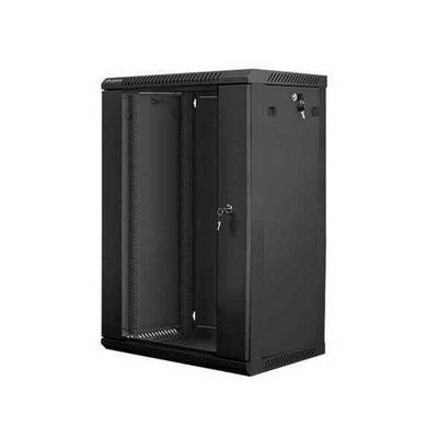LANBERG 19 18U 600x450 Wandgehäuse Glastür V2 (FlatPack) sw Multimedia-Technik 19
