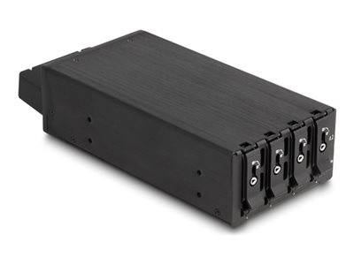 DELOCK Slim Bay Wechselrahmen für 4 x M.2 NVMe SSD SFF-8654 Multimedia-Technik Festplattenwechselr.