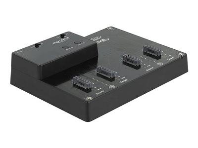 DELOCK M.2 Dockingstation 4xM.2 NVMe PCIe SSD Klon Funktion Multimedia-Technik