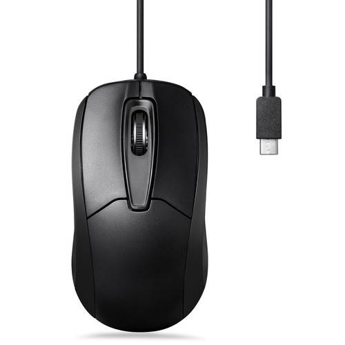 Perixx PERIMICE-209C, kabelgebundene USB-C Maus, Scrollrad, Links-&Rechtshänder Eingabe / Ausgabe &