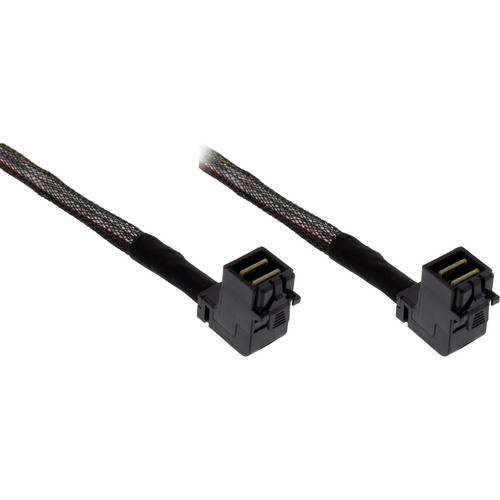 InLine® Mini-SAS HD Kabel, SFF-8643 zu SFF-8643, beidseitig gewinkelt, 1m Kabel Interne SAS