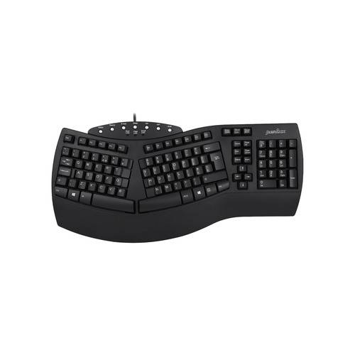Perixx PERIBOARD-512 UK, Ergonomische USB-Tastatur, schwarz Eingabe / Ausgabe Mäuse & Tastaturen
