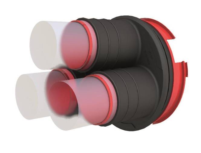 Hauff Systemdeckel felx HSI150 SF3x58 3x34-58mm Abdichtung Install.Baumaterial Verlegesys/Verbi.Mat
