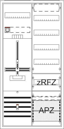 Striebel Komplettschrank DA27CBE Dreipunkt A27 1Z1V4A2z 2CPX054545R9999 Install.Baumaterial