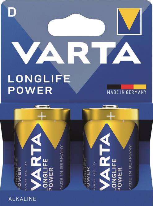 VARTA Longlife Power 04920121422 Blister=2 Mono Alkali / alt 04920121412 Install.Baumaterial