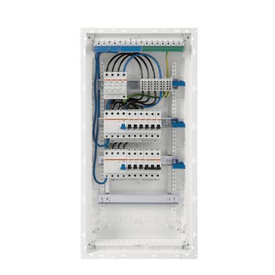 Striebel Komplettverteiler UKB4DOK10D komplett best. 2xFi4x40 9xB16 1xB20-3pol Install.Baumaterial
