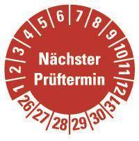 HEIN 185779 Prüfplakette NP 26-31,r,PF,Ø30mm,500/RO Industriematerial Schaltschränke