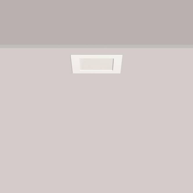 RZB TOLEDO FLAT+ square IP54 901814.002 LED 570-1150lm 3/4K opal DA137x137mm Techn.Licht/Wohnraum