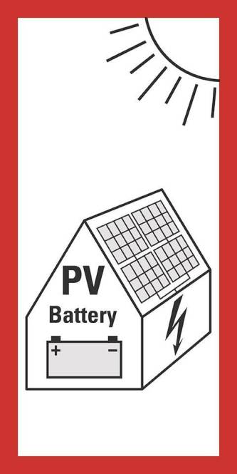 HEIN 39194 Hinweisschild HEIN_39194 Photovoltaik-anlage VDE PF 200x100mm (Inhalt 1 Stück)