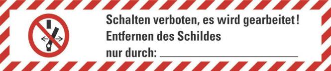 HEIN 39433 Wartungsaufkleber HEIN_39433 Schalten verb. ASR Folie Industriematerial Schaltschränke