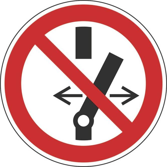 HEIN 183022 Verbotsschild HEIN_183022 Schalten verboten ASR Magnetfolie Industriematerial