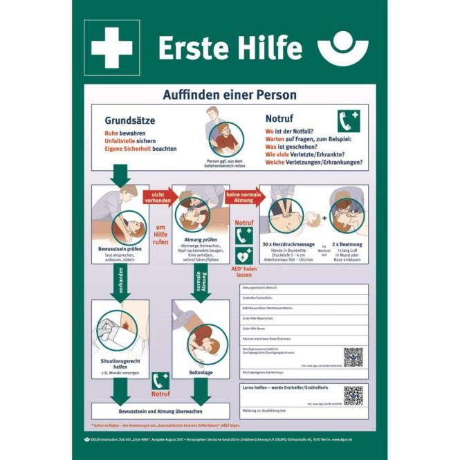 HEIN 27287 Erste Hilfe HEIN_27287 Aushang PS 395x575mm Industriematerial Schaltschränke