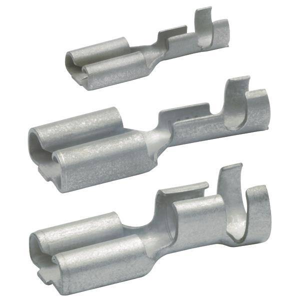 KLAU Flachsteckhülse 0,5-1qmm 18201A 1820/1 nicht isoliert Steckbreite 2,8mm (Inhalt 100 Stück)