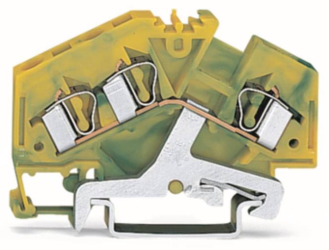 WAGO 281-637 3-Leiter-Schutzleiterklemme,4 mm² Industriematerial Verbindungstechnik Reihenklemmen