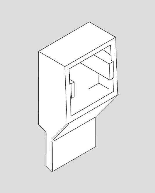 GGK Geräteträger leer 1fach 4003 für SL/ SLT-GT Buche Install.Baumaterial Verlegesys/Verbi.Mat