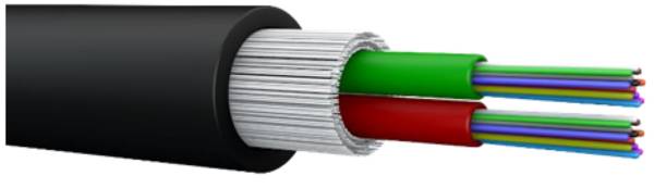 UCFibre A-DQ(ZN)B2Y OS2 24E (2x12) BiTube -- 3000N schwarz 8mm G657A1 Glasfaserverkabelung A-DQ