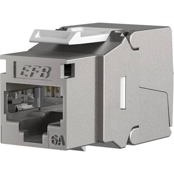 RJ45 Keystone STP, Cat.6A, 500MHz -- Komponenten zertifiziert, 24-Set Kupferverkabelung + Adapter