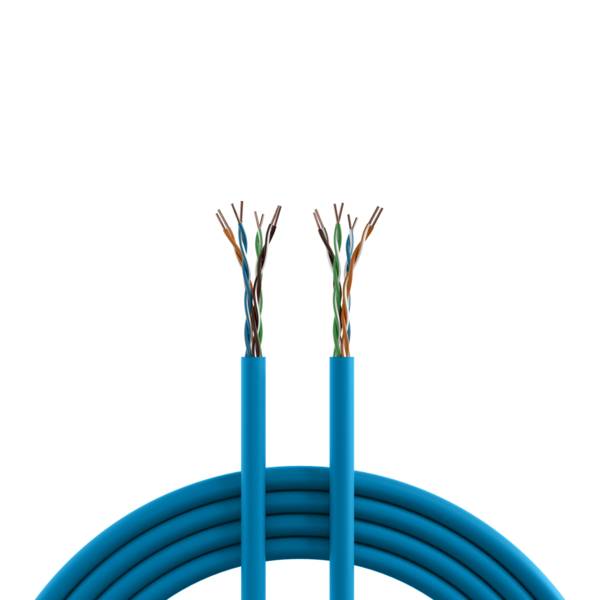 INFRALAN® Cat.6A 500 AWG23 U/UTP 4P CPR -- B2ca RAL5015 blau 500m Kupferverkabelung Verlegekabel 4P