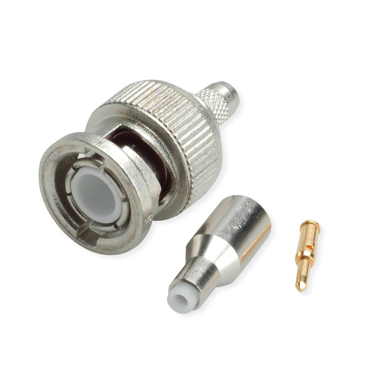 TELEGÄRTNER BNC-Crimpstecker 50 Ohm für RG-316/U Koaxialstecker BNC-Kabelstecker Crimp