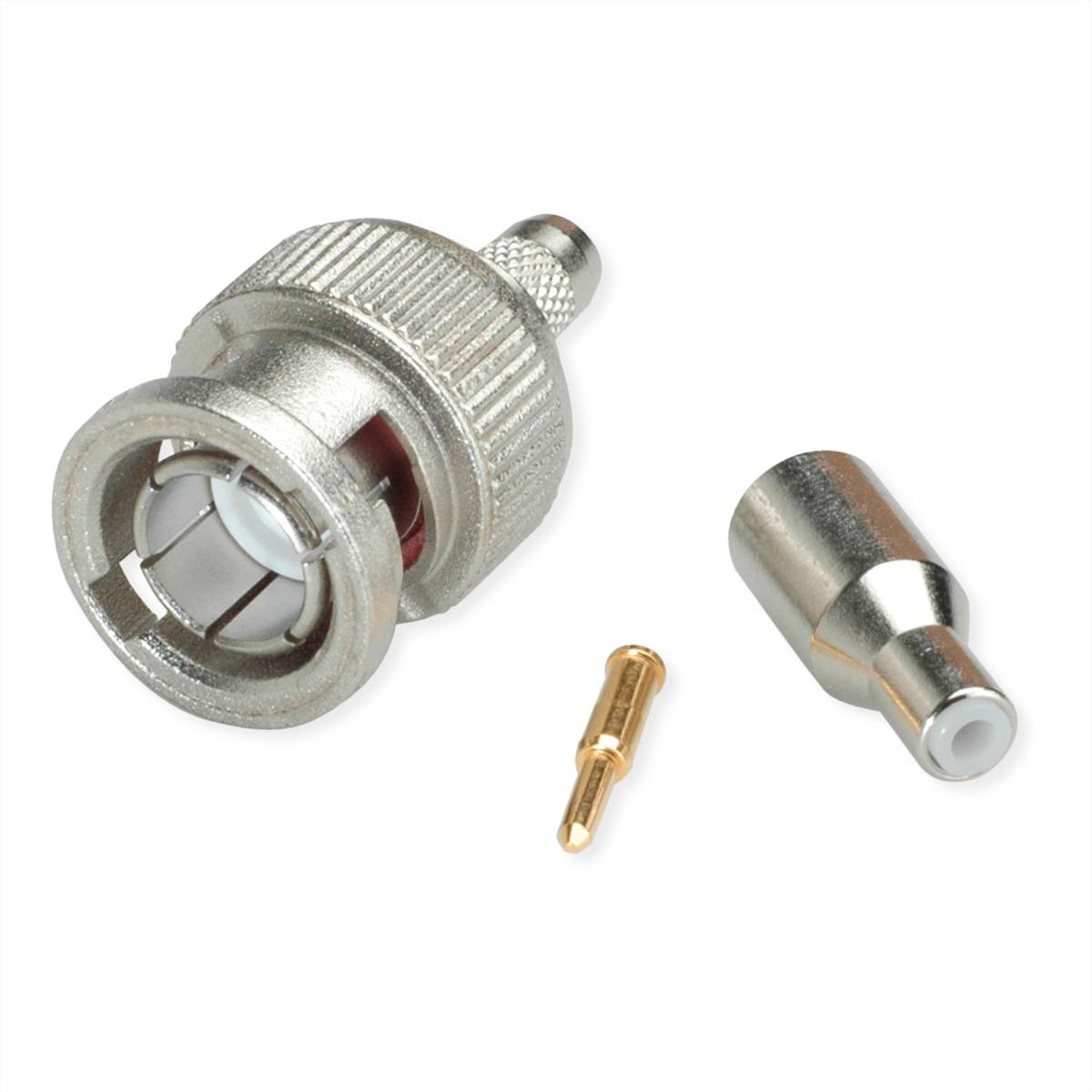 TELEGÄRTNER BNC-Crimpstecker 75 Ohm für RG-179B/U Koaxialstecker BNC-Kabelstecker Crimp