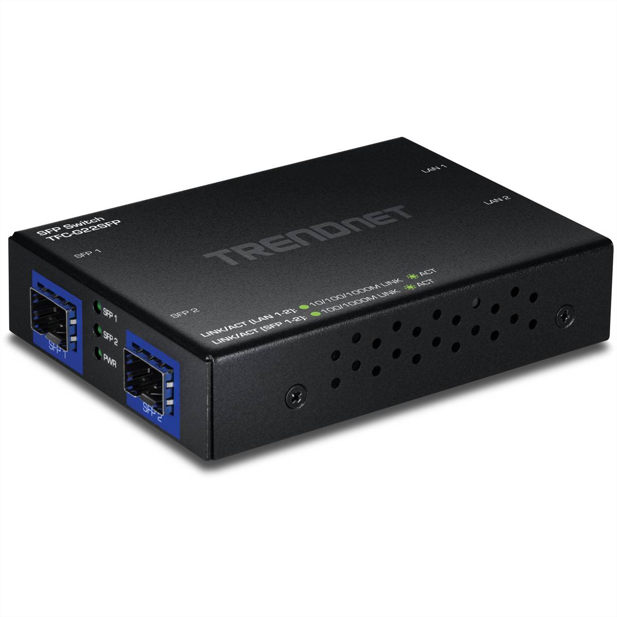 TRENDnet TFC-G22SFP 4-Port Switch Gigabit mit SFP Ports Netzwerk-Switches Netzwerk-Switch