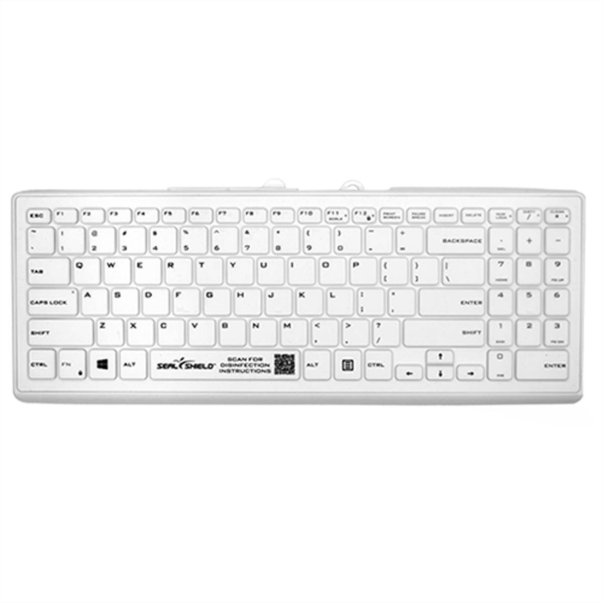 SEAL SHIELD Tastatur Cleanwipe Pro White, SSWKSV101PRO-DE Eingabe / Ausgabe Mäuse & Tastaturen