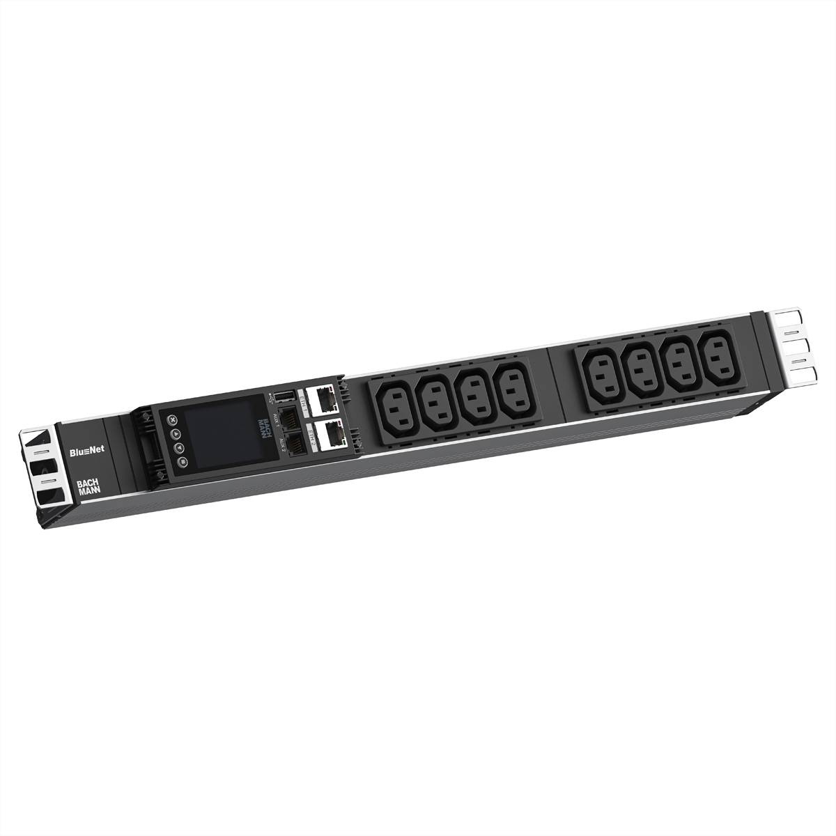 BACHMANN BN ESSENTIAL Metered 19 8xC13, L=2,0m CEE7/7 Steckdosenleisten IP Steckdosenleiste