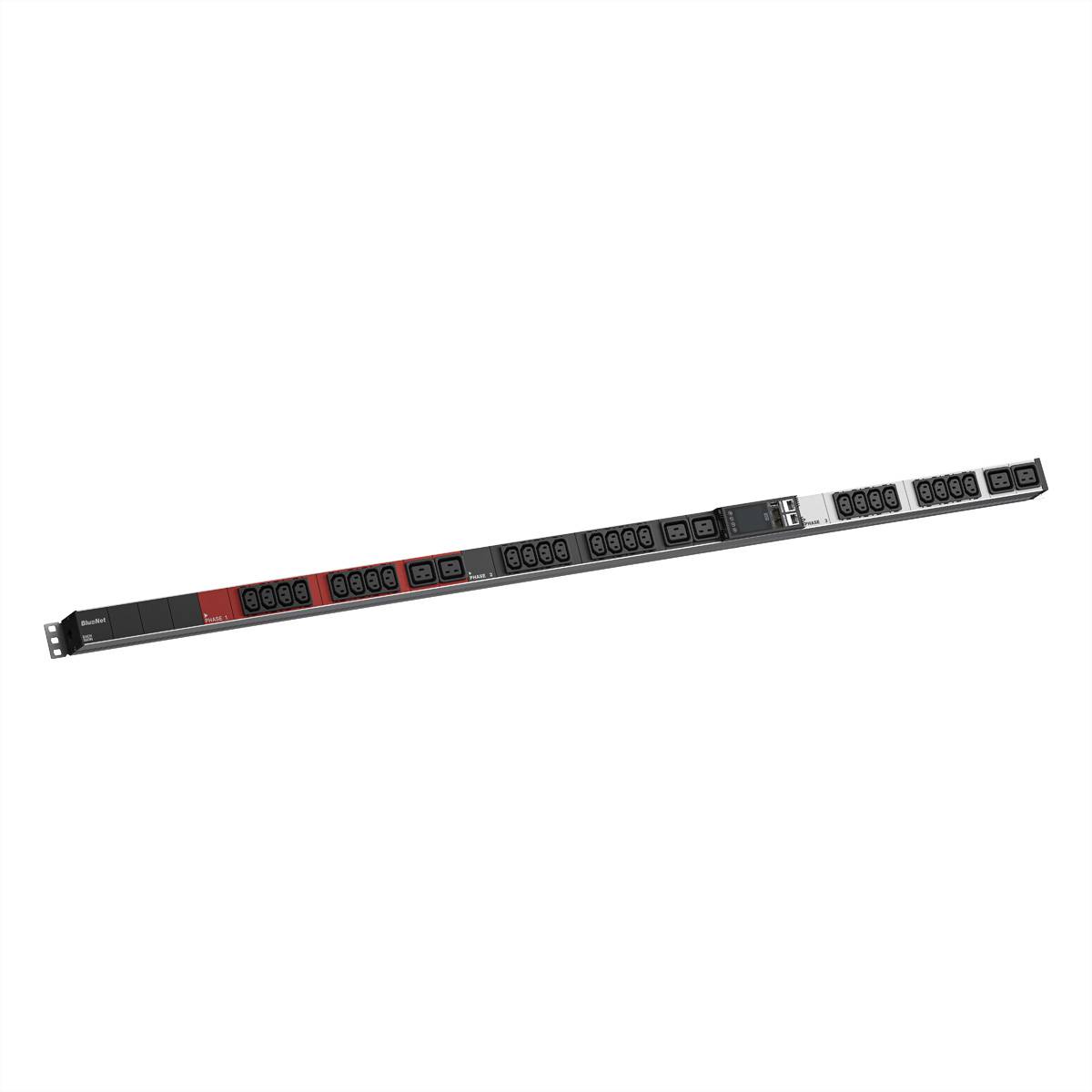 BACHMANN BN ESSENTIAL Metered 24xC13, 6xC19 3,0m CEE 16/5p Steckdosenleisten IP Steckdosenleiste