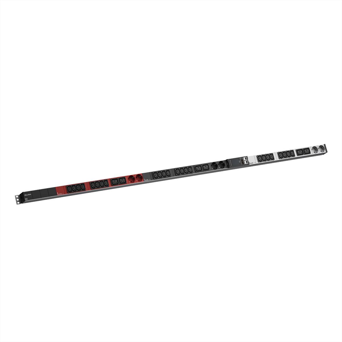 BACHMANN BN ESSENTIAL Metered 24xC13, 6xC19 6xCEE7/3 3,0m CEE 16/5p Steckdosenleisten IP