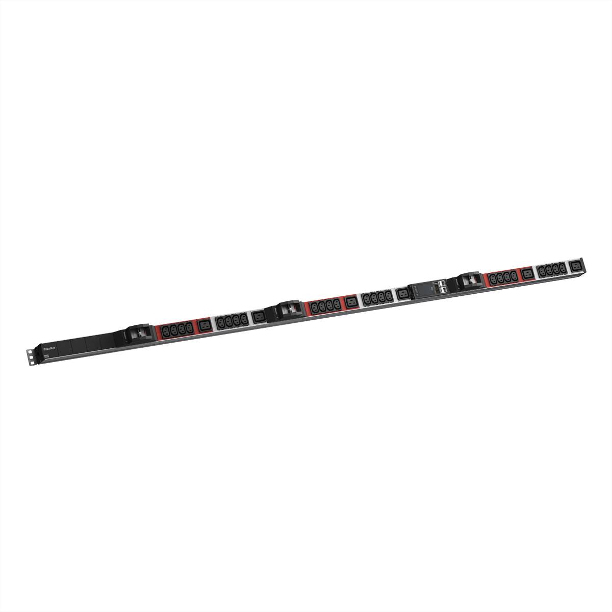 BACHMANN BN ESSENTIAL Metered 24xC13, 6xC19 6xLS 3,0m CEE 32/5p Steckdosenleisten IP