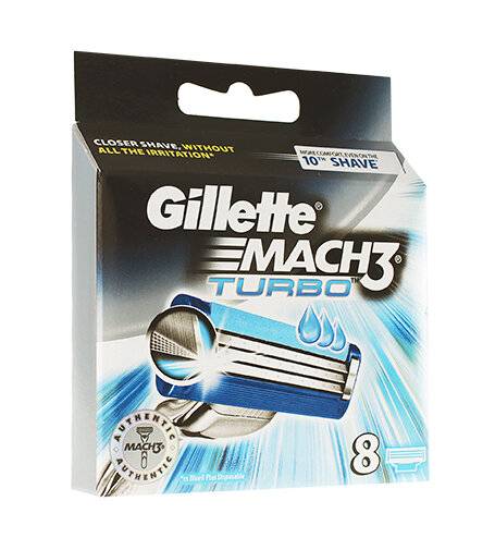 Gillette Mach3 Turbo Ersatzklingen 8 Stück für Männer