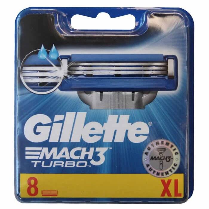 Gillette Mach3 Turbo Ersatzklingen 8 Stück für Männer