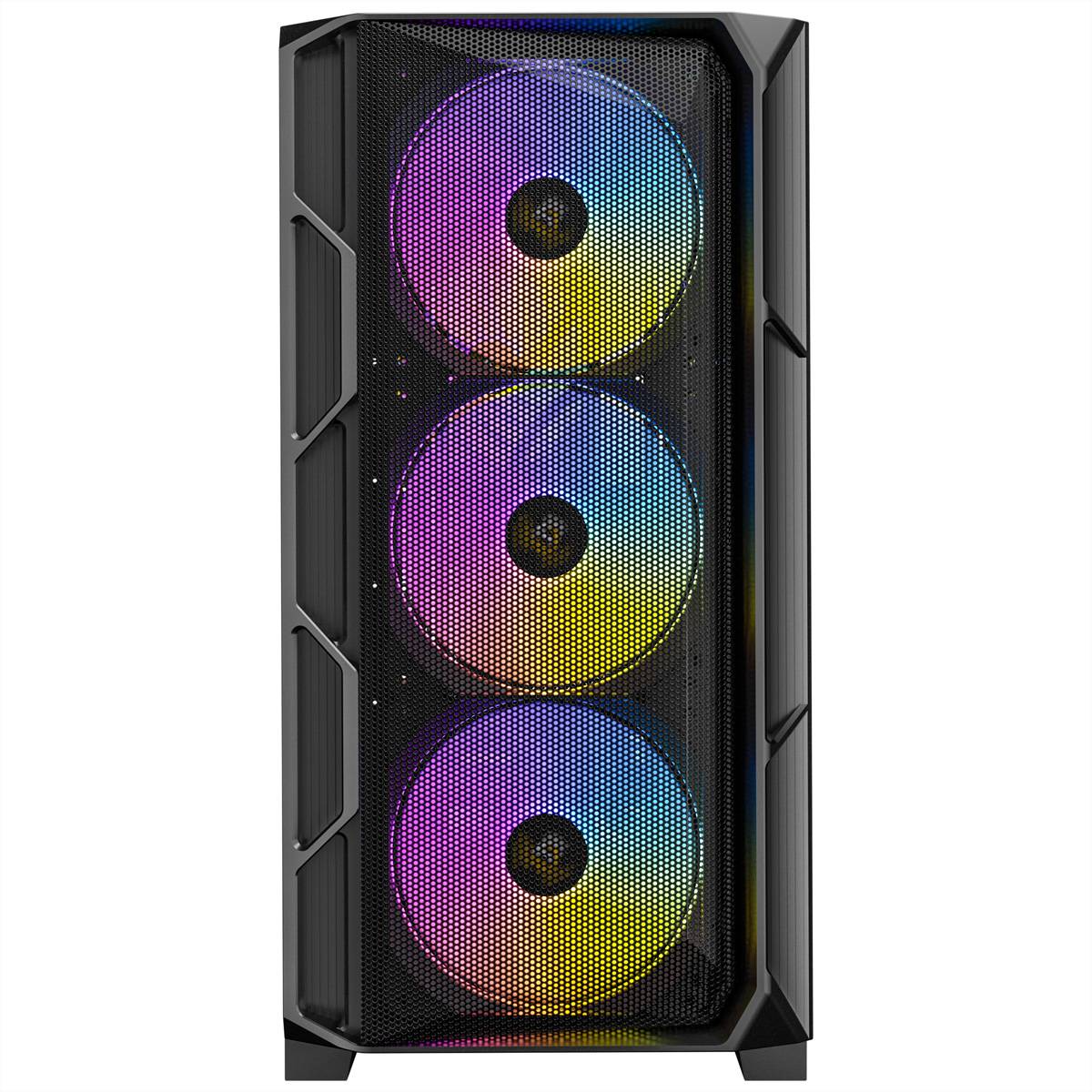 ANTEC AX-1000 ARGB Gaming E-ATX, ATX, Micro-ATX, ITX Mid Tower PC Gehäuse, schwarz
