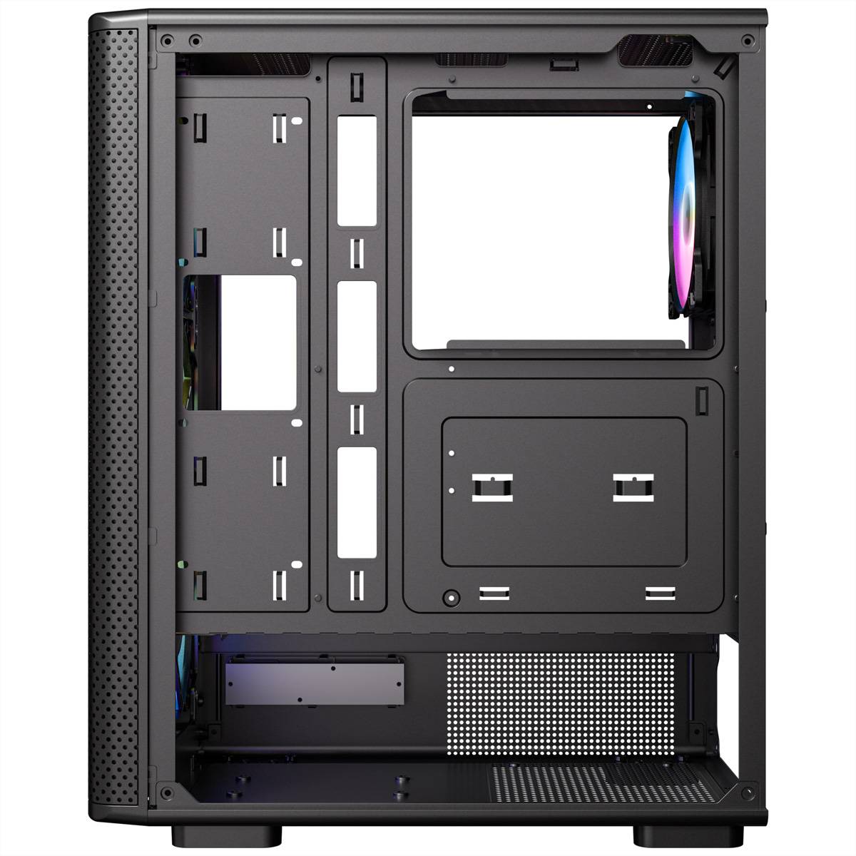 ANTEC VX-310 ARGB ATX, Micro-ATX , ITX Mid Tower Gaming PC Gehäuse, schwarz