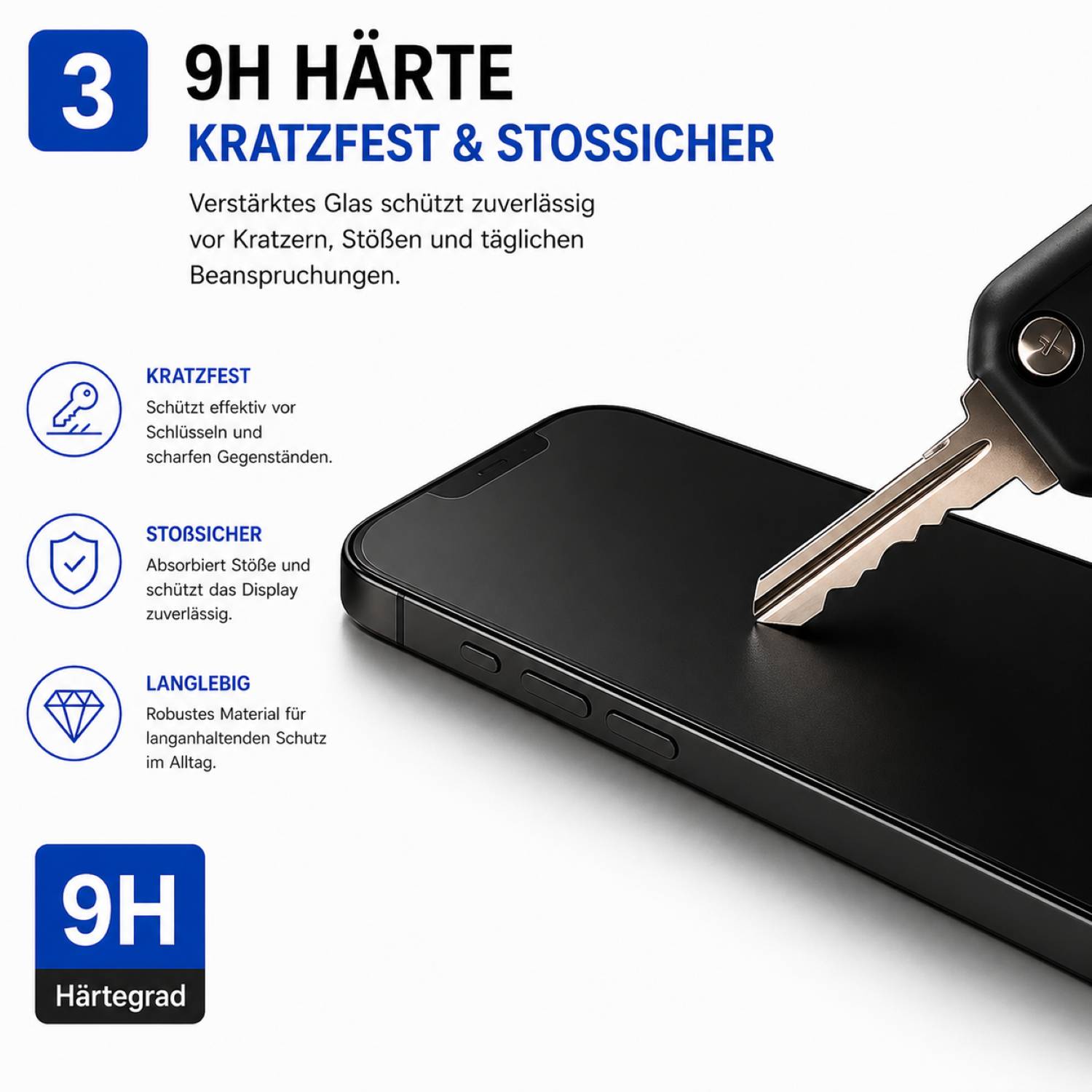 Anti Spy 5D / 9H full cover / full glue Schutzglas Set für Apple iPhone 16e, iPhone 17e, iPhone 13