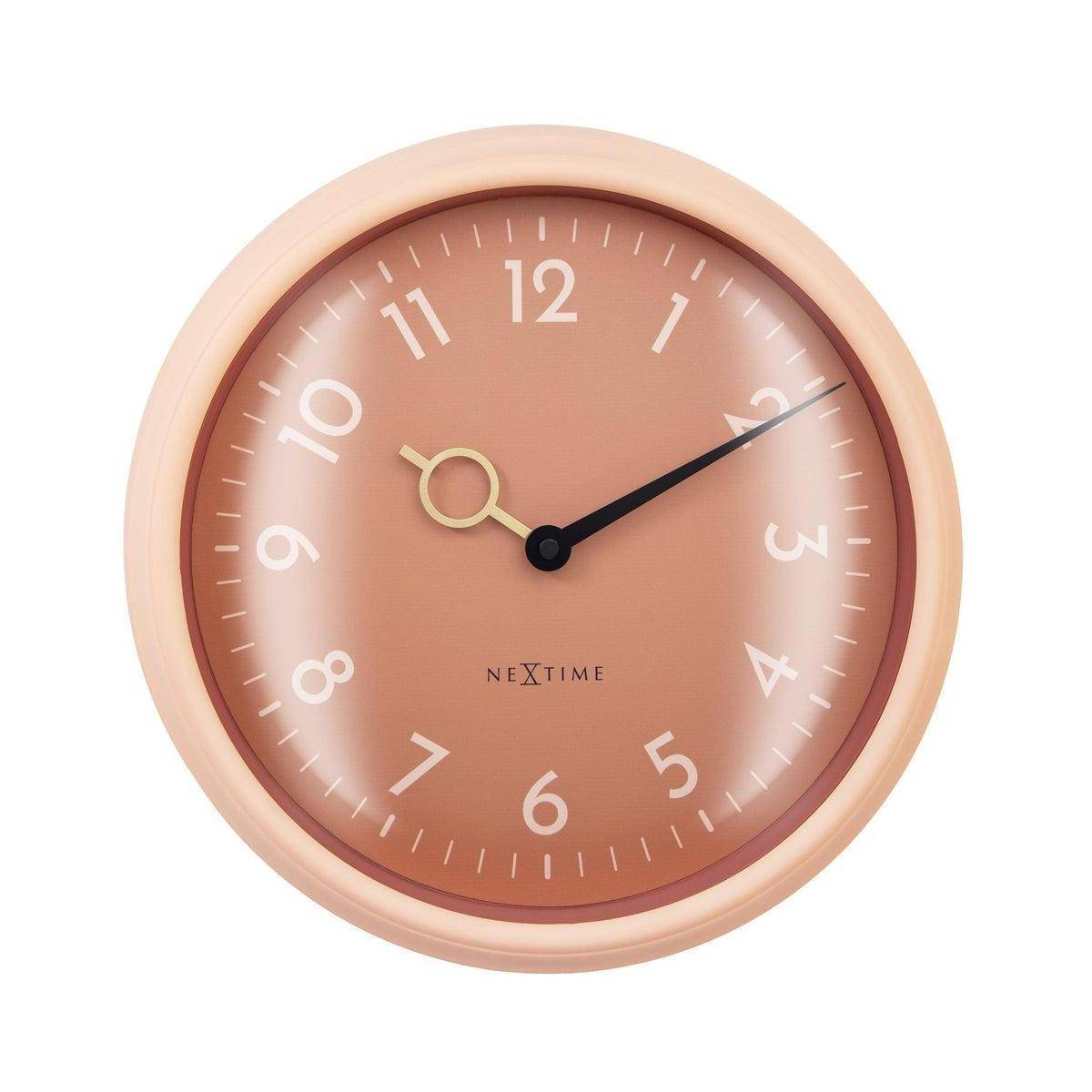 Wanduhr 30,5cm - Lautlos - ABS - NeXtime 'Golden Hour Wall'