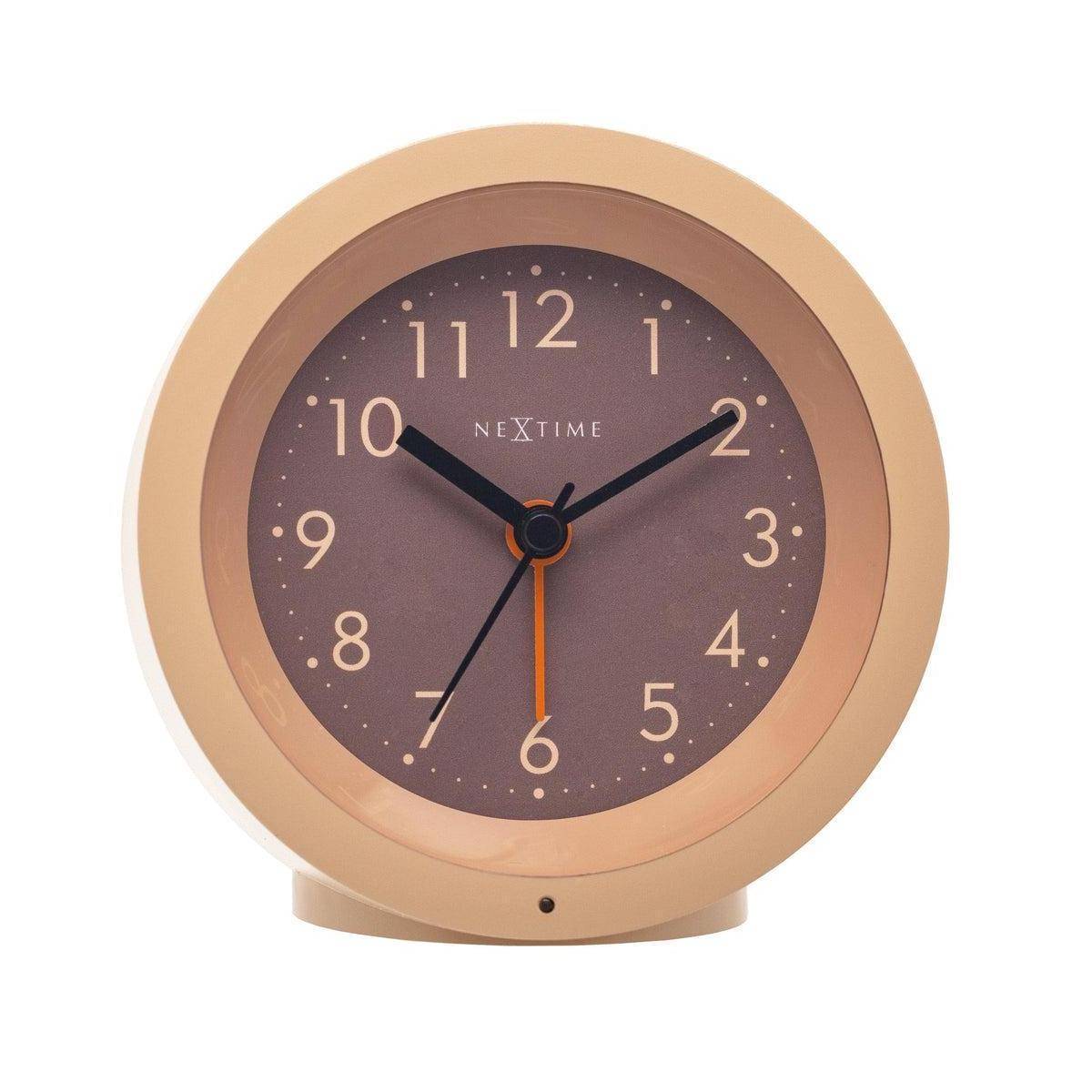 Tischwecker 10,5cm x 3,6cm – Silent-Leuchtzifferblatt – NeXtime "Circle"