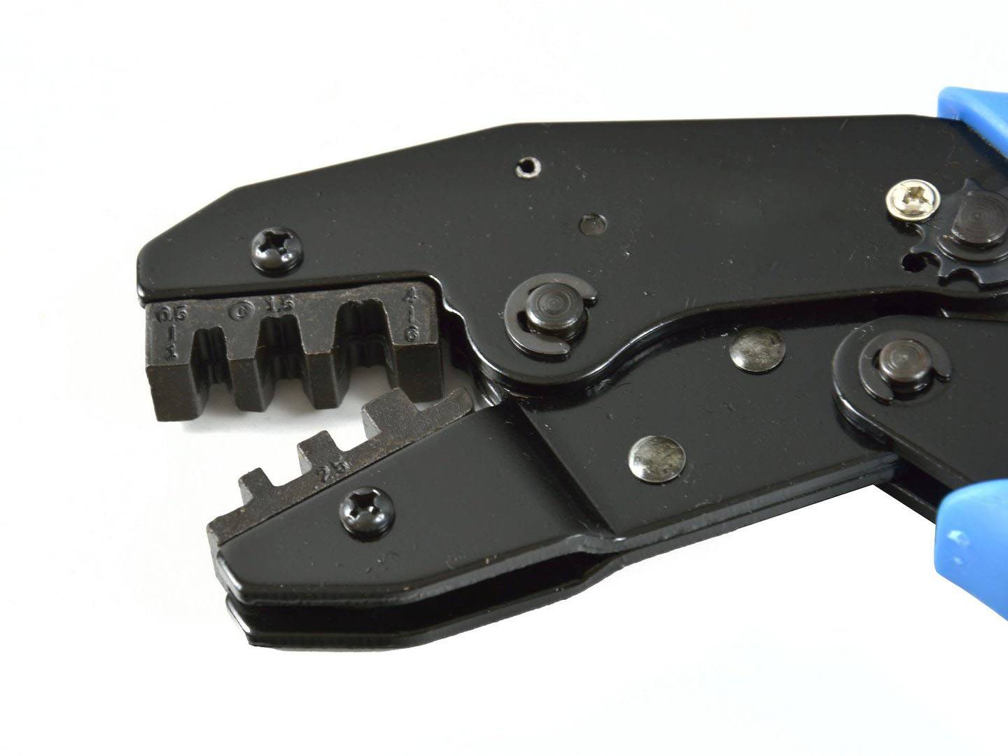 Ratschen-Crimpzange 0,5–6,0 mm² für Aderendhülsen & Kabelschuhe