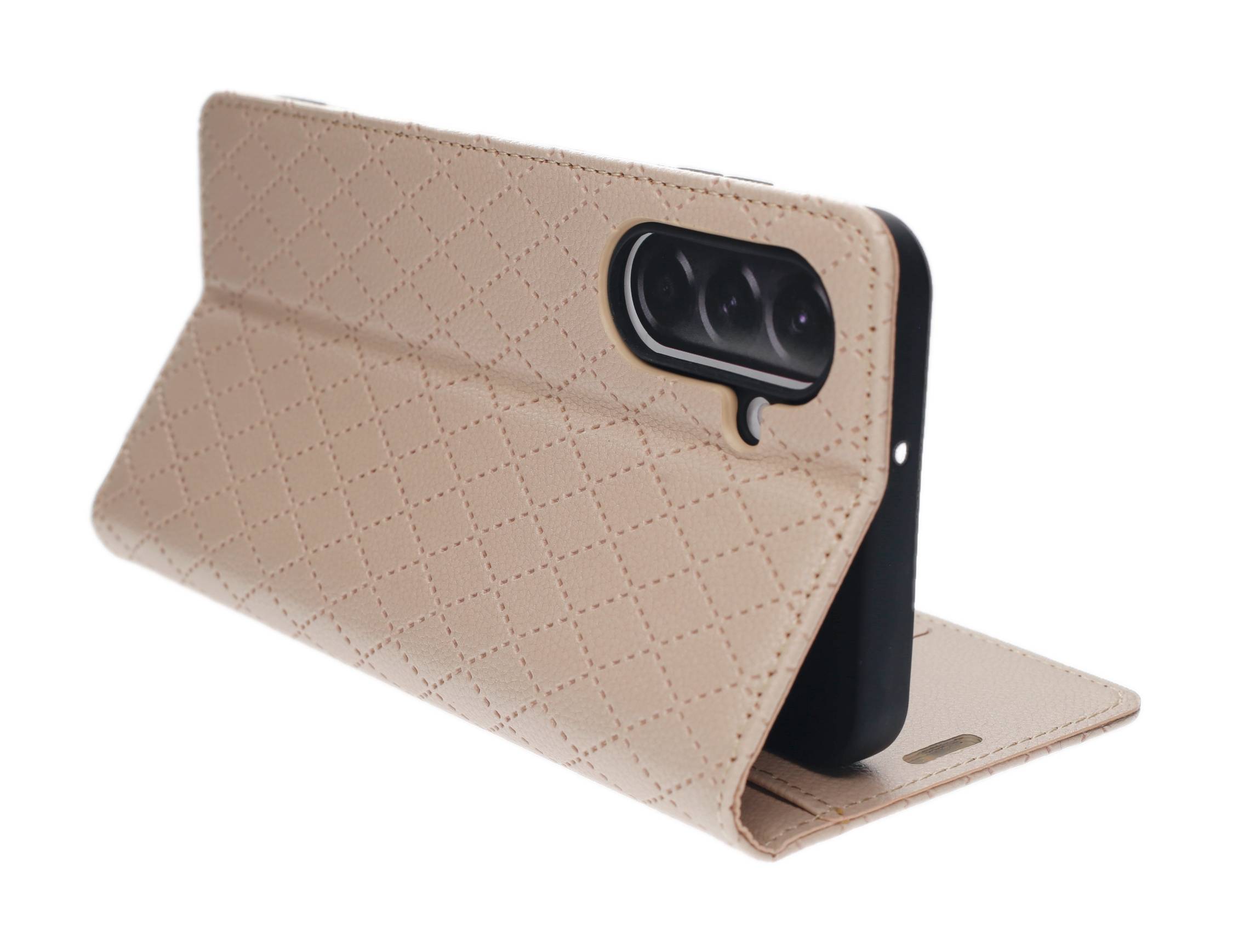 JAMCOVER Bookcase Style Beige für Samsung Galaxy A57 5G