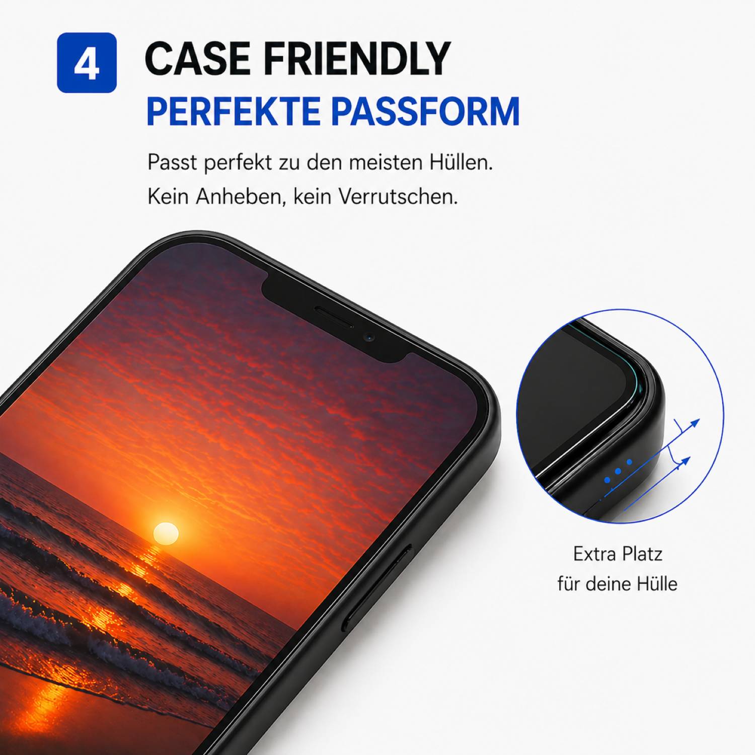 Matt 6D / 9H full cover / full glue Schutzglas Set für Samsung Galaxy A17, A16, M16