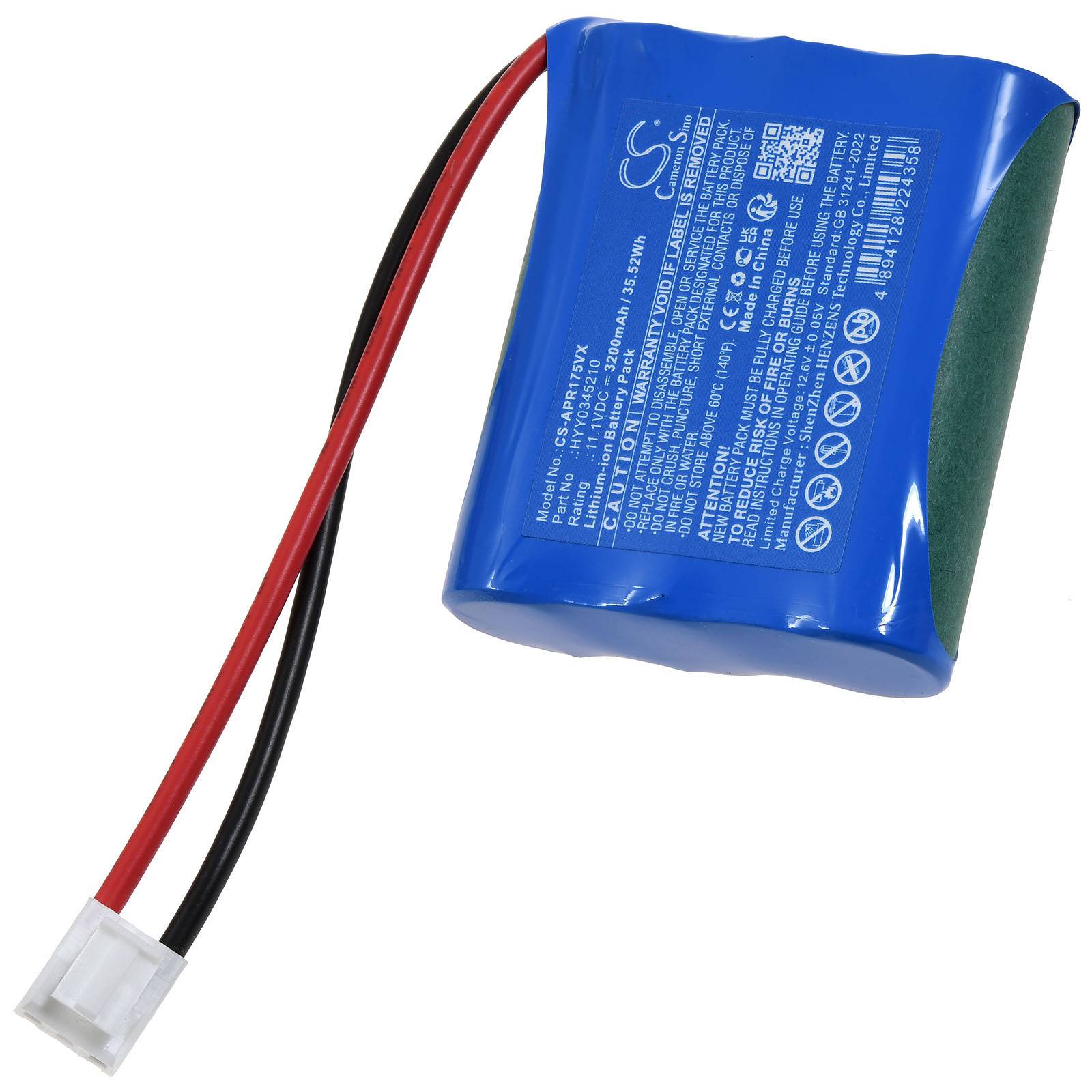 Powery Akku kompatibel mit Aiper Typ HYY0345210, 11,1V, Li-Ion