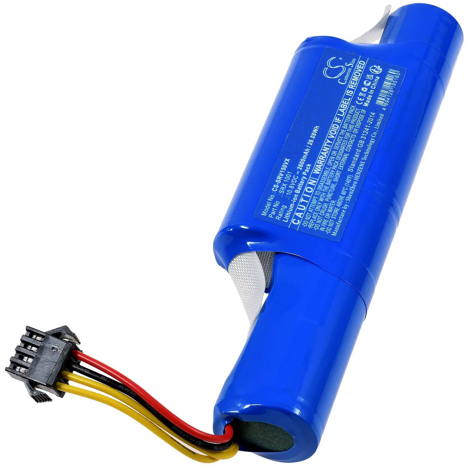 Powery Akku für Vileda VR 201 VR 201 PetPro Saugroboter, 10,8V, Li-Ion